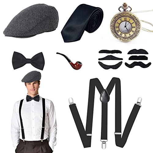 VEGCOO 1920er Jahre Herren Accessoires,Peaky...