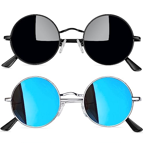 Joopin Sonnenbrille Set Rund Vintage Herren und...