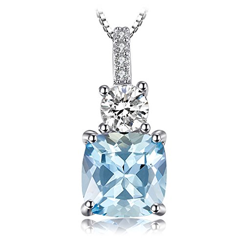 JewelryPalace Kissenschliff 2.2ct Natur Blau Topas...