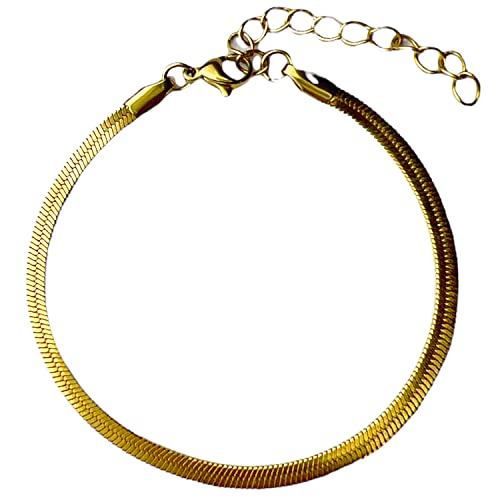 Selfmade Jewelry Schlangenketten Armband flach in...