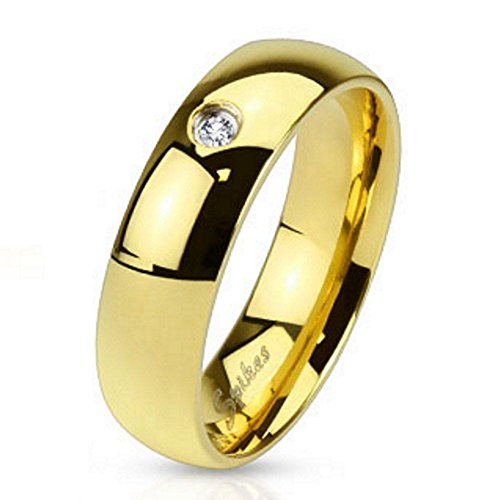 Bungsa 67 (21.3) Hochzeitsring Gold mit Kristall...