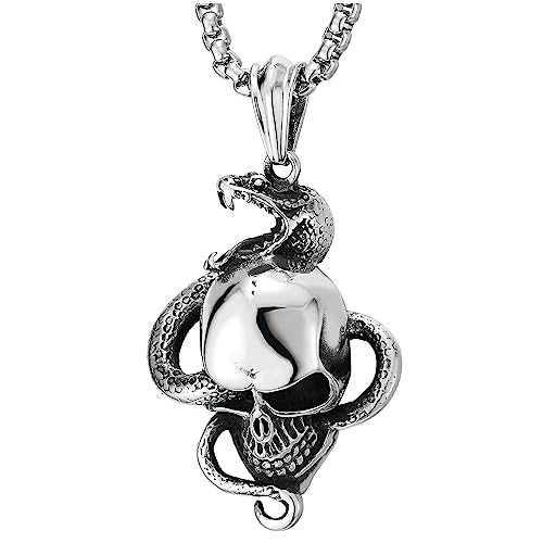 COOLSTEELANDBEYOND Herren Edelstahl Punk Rock...