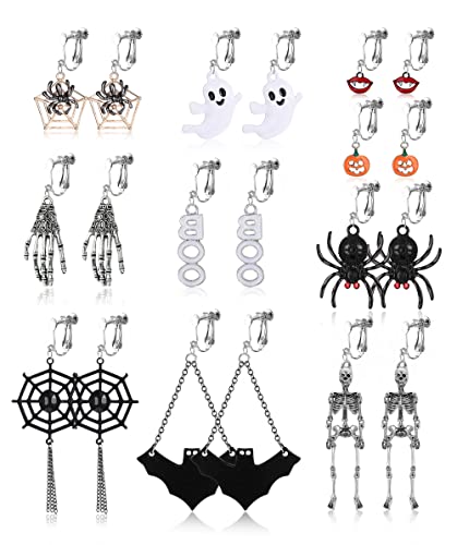 LOLIAS 11 Paar Halloween Ohrringe Set für Damen...