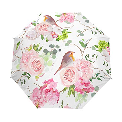 Jeansame Rose Regenschirm für Rotkehlchen,...
