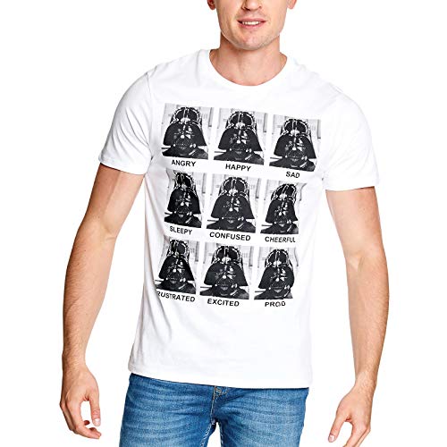 Star Wars Herren Hstts1354 T-Shirt, Blanc, M