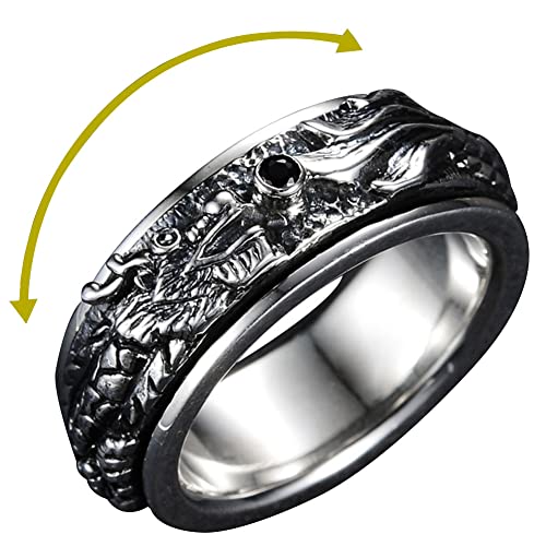 Zonesbo Spinner Ring 925 Sterling Silber...