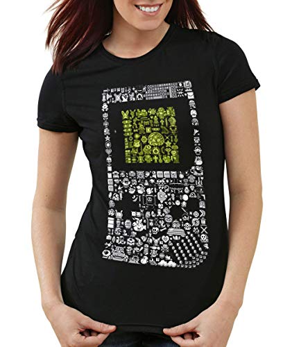 style3 8-Bit Game T-Shirt Damen Pixel Boy,...
