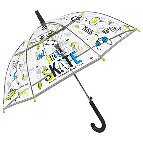 PERLETTI Regenschirm Transparent Reflektierend...