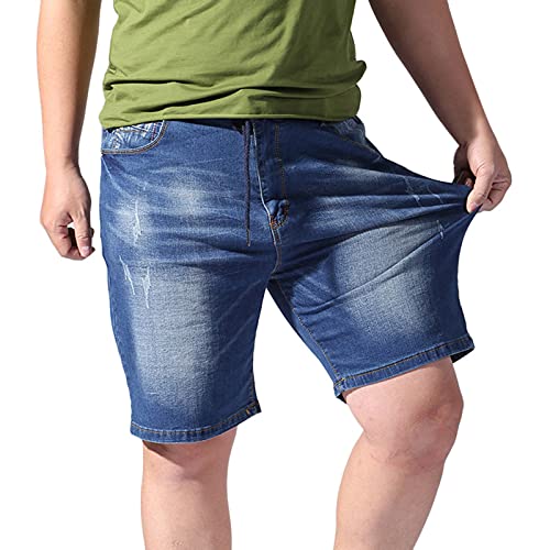 Herren Jeans Shorts Sommer Lässige Jeanshose mit...