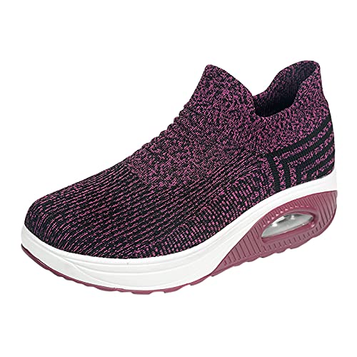 Watopia Frauen Mesh Sneaker,Canvas Flache Schuhe...