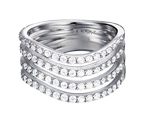 Esprit Essential Damen-Ring ES-GLEAMING WAVE 925...