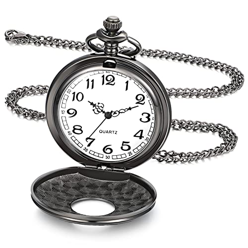 Yaomiao Vintage Taschenuhr Glatte Quarz Taschenuhr...