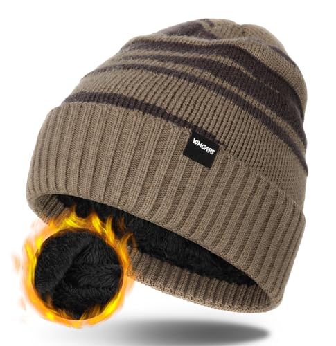 Wmcaps Wintermütze Herren, Thermo Winter Beanie...