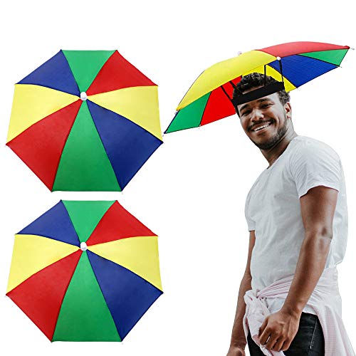 VINFUTUR 2 Stücke Regenschirmhut Mini...