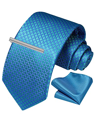 Vinlari Krawatte Pfauenblau Herren Krawatte &...