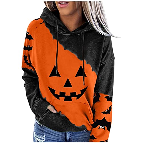 Generisch Halloween Langarmshirt Damen, Pullover...