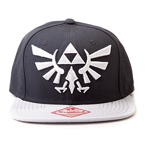 Nintendo Mütze - Zelda schwarz mit Grau-Logo