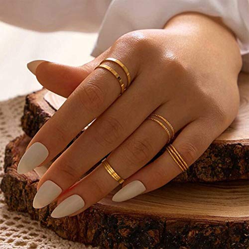 TseenYi Boho Knuckle Ringe Gold Midi Finger Ringe...