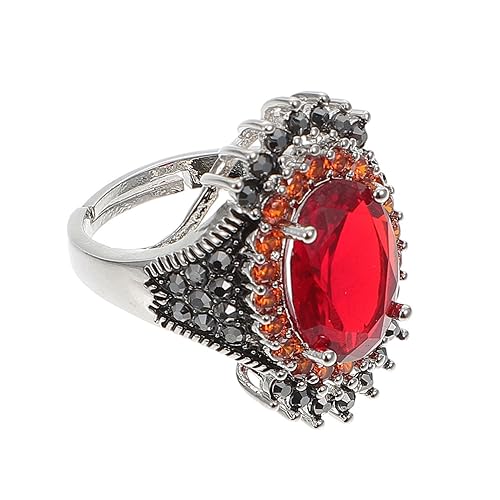 PACKOVE 1 Stück Übertriebener Edelstein-Ring...