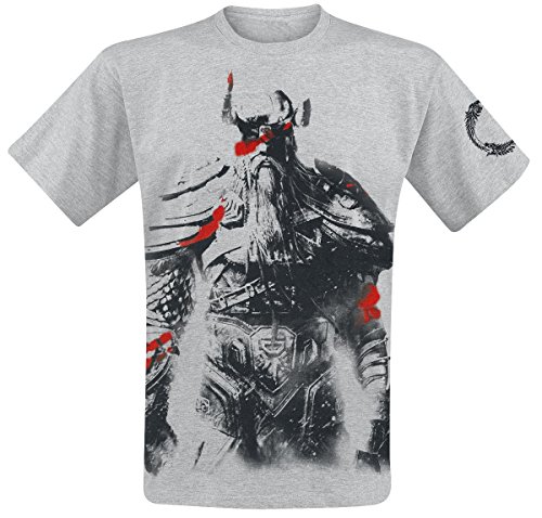 Gaya Entertainment Herren Nord T Shirt, Grau -...