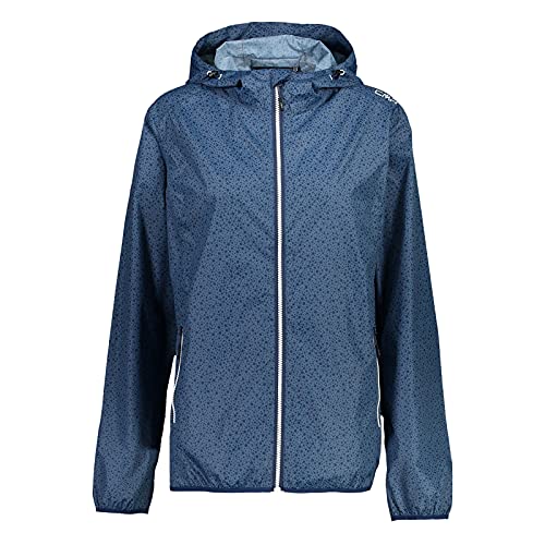 CMP Damen Jacke Regenjacke mit Kapuze - packbar in...