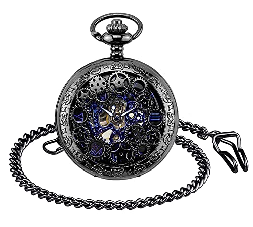 SUPBRO Damen Herren Taschenuhr Retro Zahnrad...