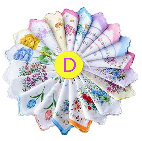 Dillian Damen-Taschentücher im Vintage-Stil,...