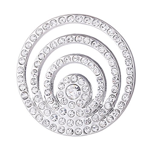 Morella Damen Coin Silber Strassringe 33 mm