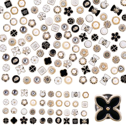 ASTER 160 Pcs Knöpfe Ohne Nähen, Brosche Knöpfe...