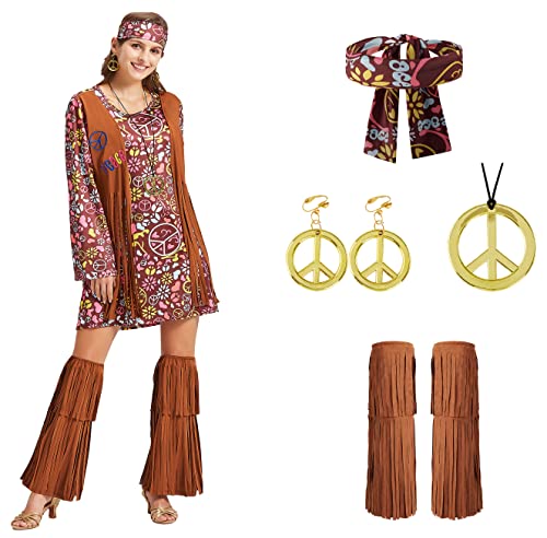 Hippie Kleidung Damen Hippie Kleid 60er Jahre...