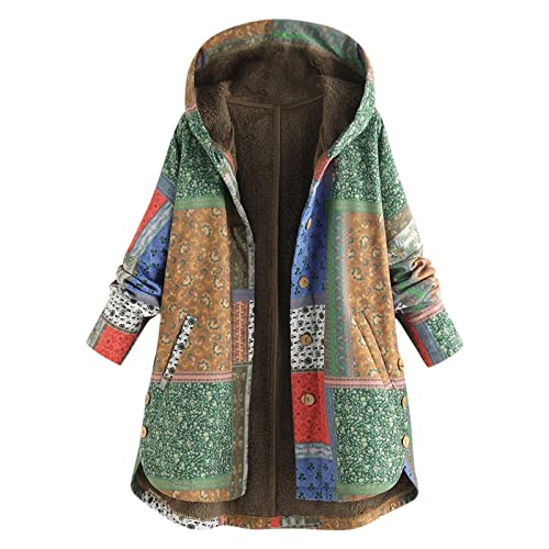 Meggsnle Kapuzenjacke Damen Oversize Kurz Mode...