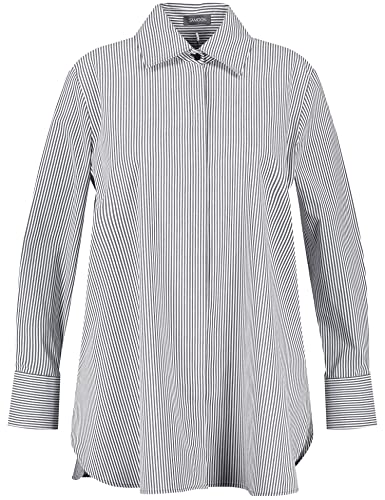 Samoon Damen Gestreifte Longbluse Langarm,...