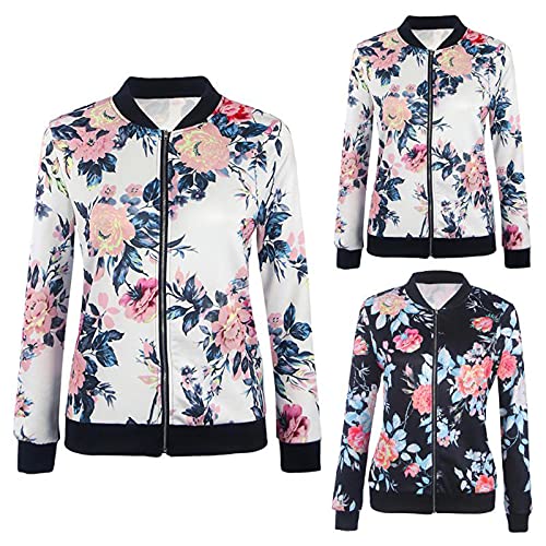 DRILEND Damen Jacken Herbst,Blouson Damen Leder...