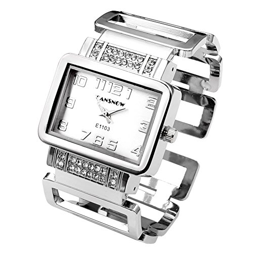 JSDDE Uhren Fashion Quadrat Strass Damen...