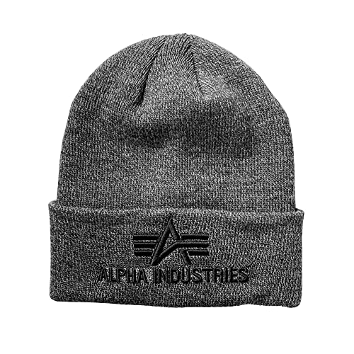 Alpha Industries Herren 3D Strickmütze aus Acryl...