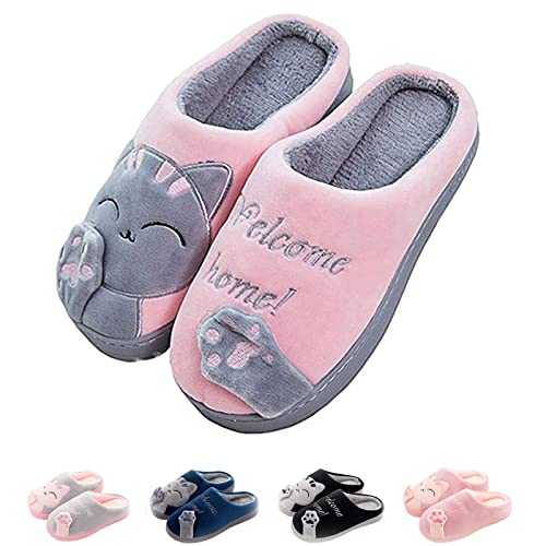 SHAINE Hausschuhe Damen Winter Herren Baumwolle...