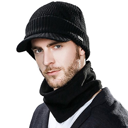 Comhats Dicke warme Wolle gestrickte Beanie Mütze...