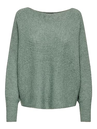 ONLY Damen Lockerer Strickpullover | Knitted Basic...