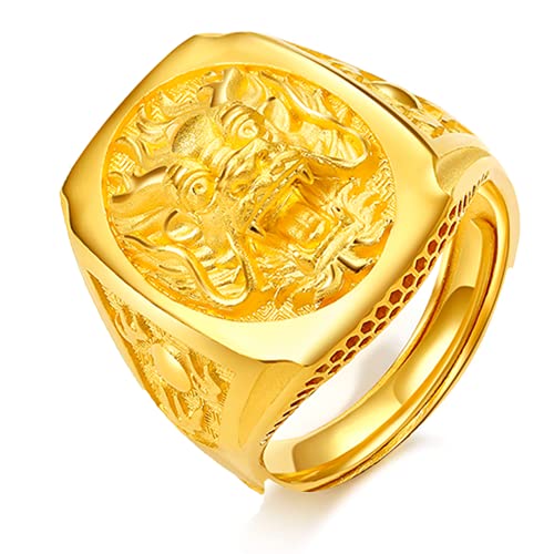 CNMJI Jewelry Schmuck Reines Gold solide 999 Ringe...