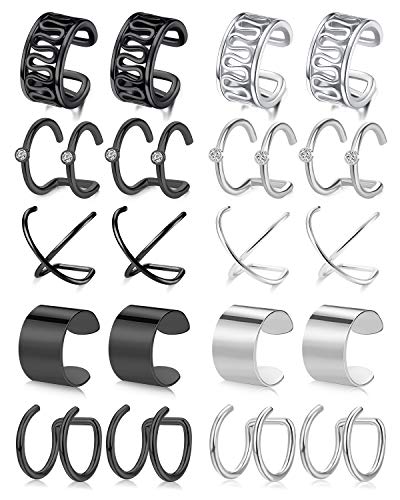 AceFun 10 Paare Ohr Manschette Ear Cuff Silber...
