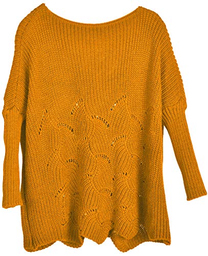 styleBREAKER Damen Oversize Strickpullover mit...