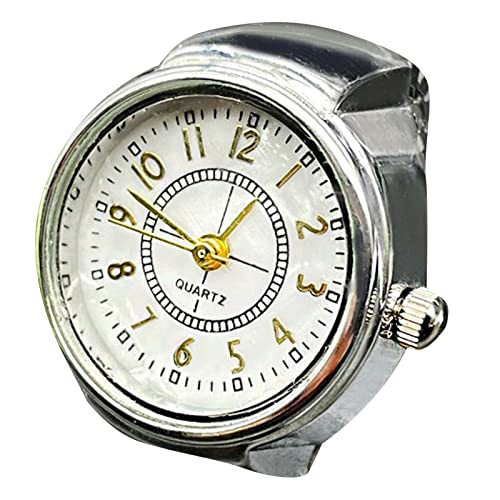 Damen Ringe Silber Echter Uhrenring, um die Zeit...
