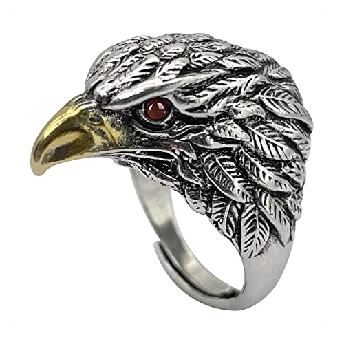 KONFEN Ring Verstellbar Silber Herren, Fidget Ring...