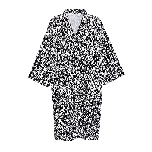 G-LIKE Japanischer Kimono Nachthemd Bademantel –...