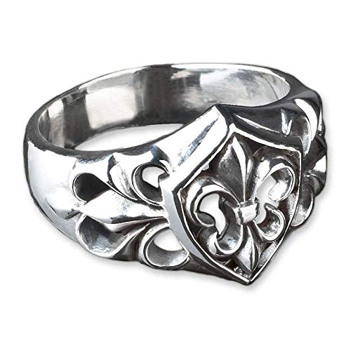 viva adorno Ring Fleur de Lys Lilien Ring Wappen...