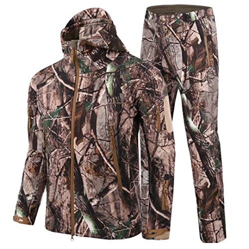 RatenKont Herren Armee Camouflage Jacken Fleece...