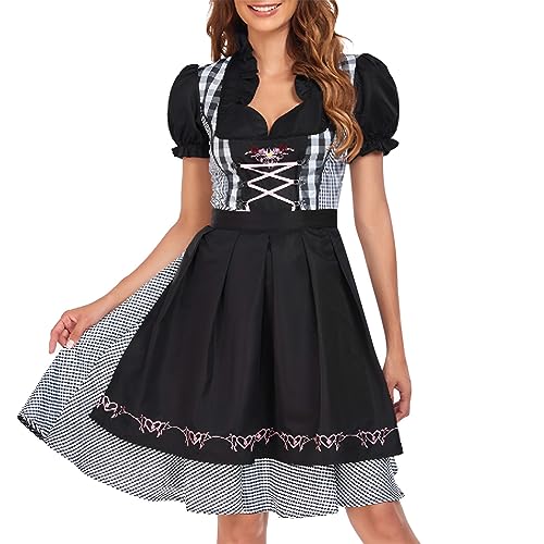 Damen Oktoberfest Trachtenkleid Trachtenmode Kleid...