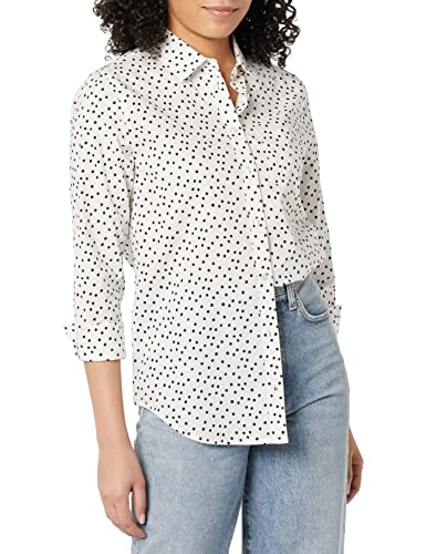 Amazon Essentials Damen Popeline-Hemd mit...