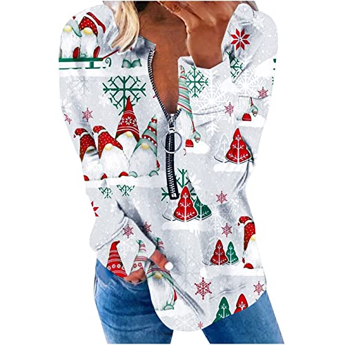 NLGToy Sweatjacke Damen Weihnachtspullover mit...