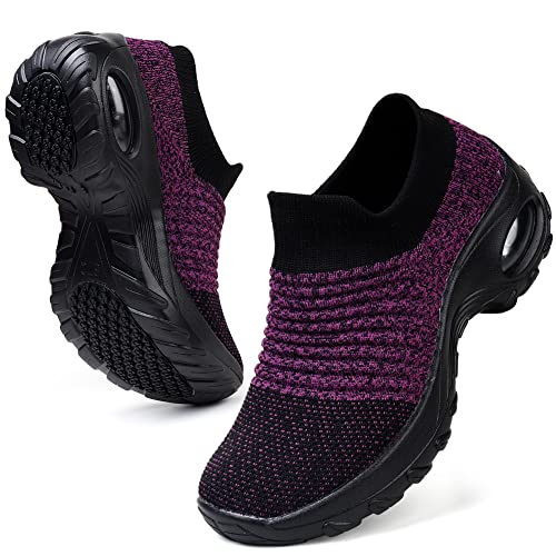 HKR Sneaker Damen Slip on Bequem Walkingschuhe...